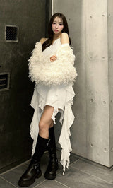 モデル：156cm（着用サイズ：FREE　着用カラー：WHT）