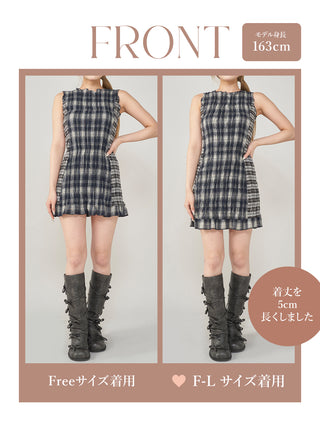 モデル：163cm（着用サイズ：FREE/F-L　着用カラー：NVY）