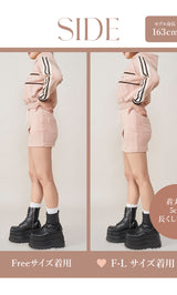 モデル：163cm（着用サイズ：FREE/F-L　着用カラー：PNK）