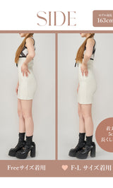 モデル：163cm（着用サイズ：FREE/F-L　着用カラー：IVO）
