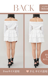 モデル：163cm（着用サイズ：FREE/F-L　着用カラー：WHT）