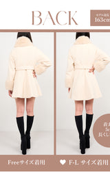 モデル：163cm（着用サイズ：FREE/F-L　着用カラー：IVO）