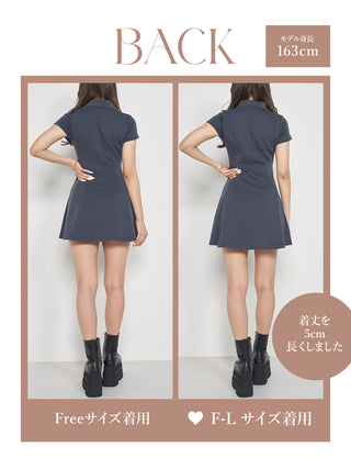 モデル：163cm（着用サイズ：FREE/F-L　着用カラー：NVY）