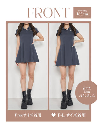 モデル：163cm（着用サイズ：FREE/F-L　着用カラー：NVY）