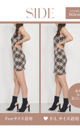 モデル：163cm（着用サイズ：FREE/F-L　着用カラー：BRN）