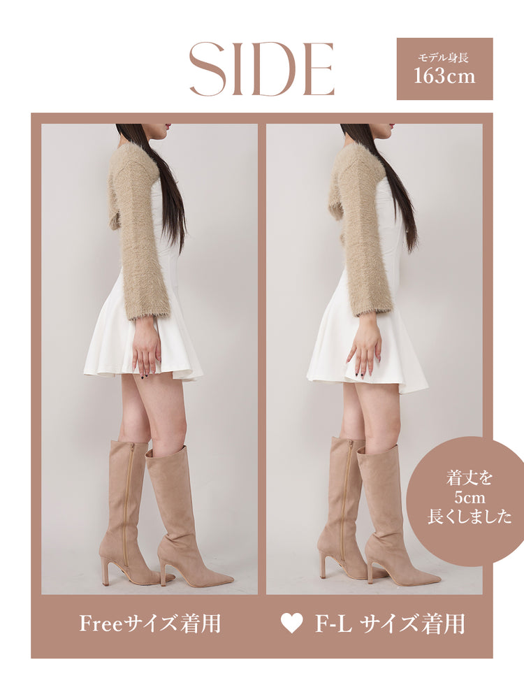 ステッチリボンカットフレアミニワンピース – Darich (ダーリッチ)