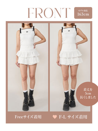 モデル：163cm（着用サイズ：FREE/F-L　着用カラー：WHT）