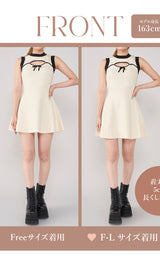 モデル：163cm（着用サイズ：FREE/F-L　着用カラー：IVO）
