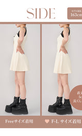 モデル：163cm（着用サイズ：FREE/F-L　着用カラー：IVO）