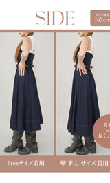 モデル：163cm（着用サイズ：FREE/F-L　着用カラー：IND）