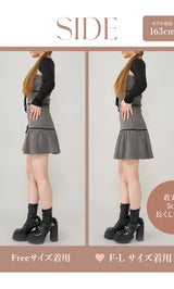 モデル：163cm（着用サイズ：FREE/F-L　着用カラー：GRY）