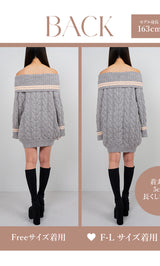 モデル：163cm（着用サイズ：FREE/F-L　着用カラー：GRY）