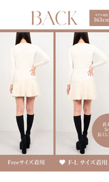 モデル：163cm（着用サイズ：FREE/F-L　着用カラー：IVO）
