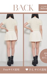 モデル：163cm（着用サイズ：FREE/F-L　着用カラー：IVO）