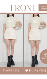 モデル：163cm（着用サイズ：FREE/F-L　着用カラー：IVO）