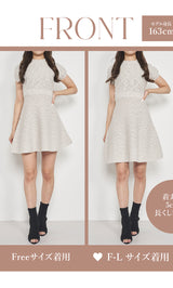 モデル：163cm（着用サイズ：FREE/F-L　着用カラー：GRY）