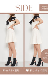 モデル：163cm（着用サイズ：FREE/F-L　着用カラー：IVO）