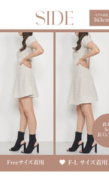 モデル：163cm（着用サイズ：FREE/F-L　着用カラー：GRY）