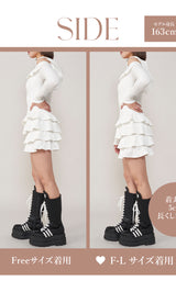 モデル：163cm（着用サイズ：FREE/F-L　着用カラー：WHT）