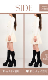 モデル：163cm（着用サイズ：FREE/F-L　着用カラー：IVO）