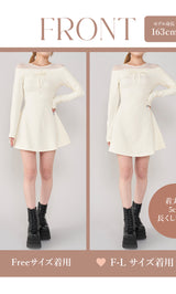 モデル：163cm（着用サイズ：FREE/F-L　着用カラー：WHT）