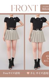 モデル：165cm（着用サイズ：FREE/F-L　着用カラー：GRY）