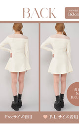 モデル：163cm（着用サイズ：FREE/F-L　着用カラー：WHT）