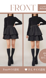 モデル：163cm（着用サイズ：FREE/F-L　着用カラー：BLK）