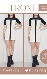 モデル：163cm（着用サイズ：FREE/F-L　着用カラー：WHT）