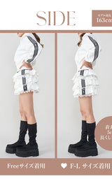 モデル：163cm（着用サイズ：FREE/F-L　着用カラー：WHT）