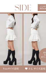 モデル：163cm（着用サイズ：FREE/F-L　着用カラー：WHT）