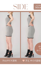 モデル：165cm（着用サイズ：FREE/F-L　着用カラー：GRY）