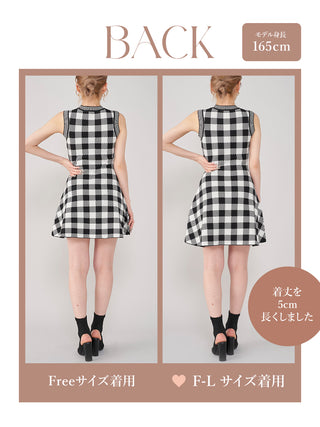 モデル：165cm（着用サイズ：FREE/F-L　着用カラー：BLK）