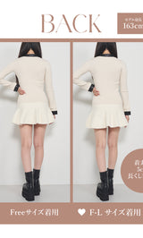モデル：163cm（着用サイズ：FREE/F-L　着用カラー：IVO）