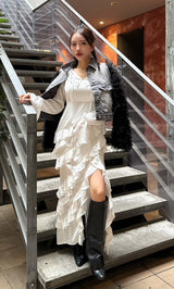 モデル：155cm（着用サイズ：FREE　着用カラー：WHT）