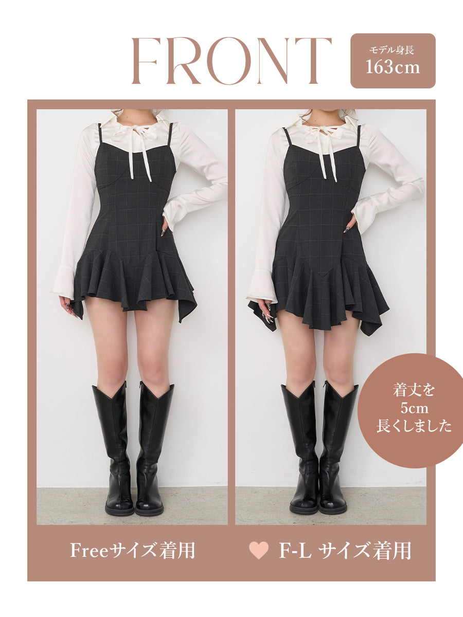 モデル：163cm（着用サイズ：FREE/F-L　着用カラー：C-GRY）