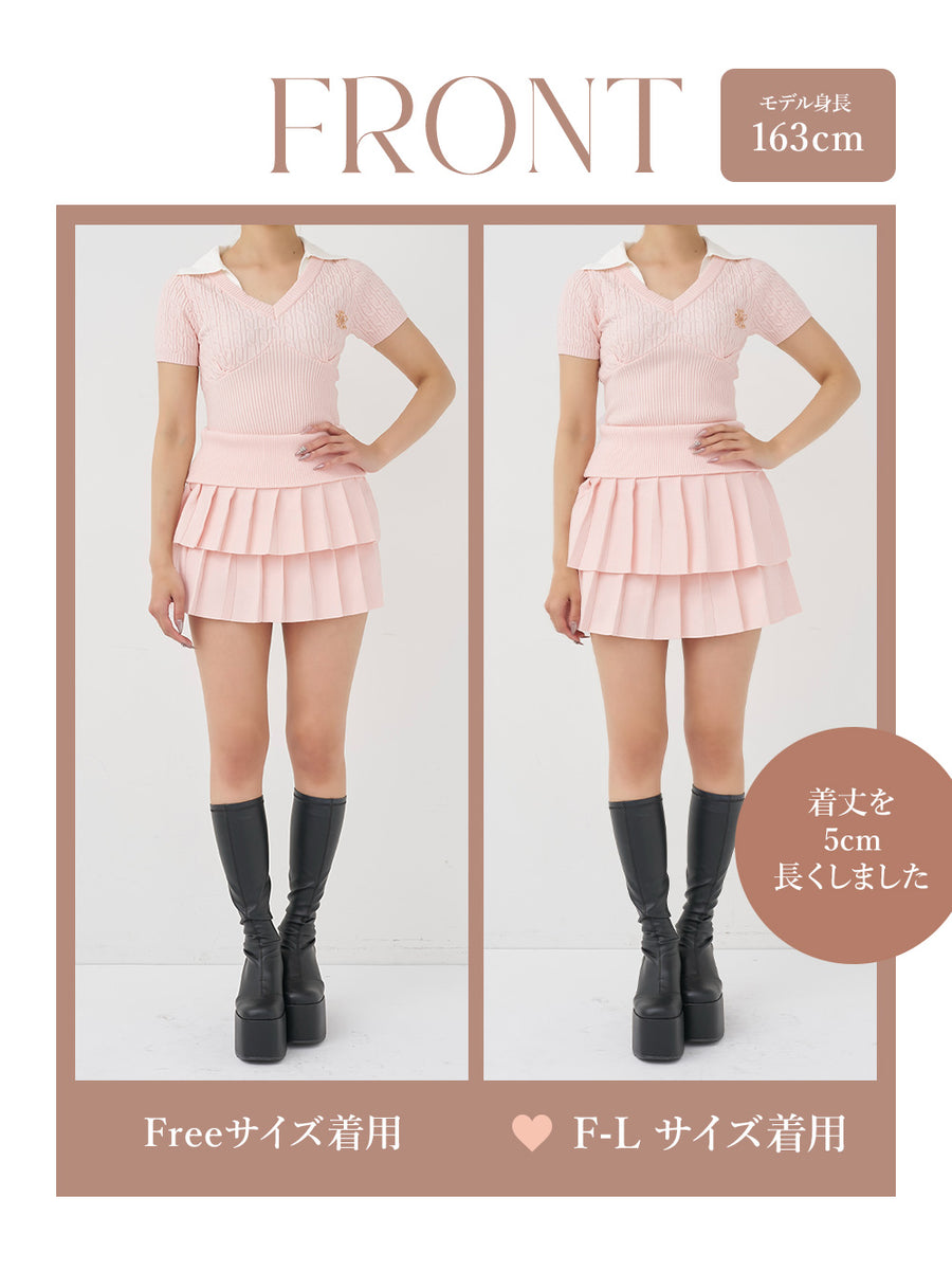 モデル：163cm（着用サイズ：FREE/F-L　着用カラー：PNK）
