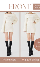 モデル：165cm（着用サイズ：FREE/F-L　着用カラー：WHT）
