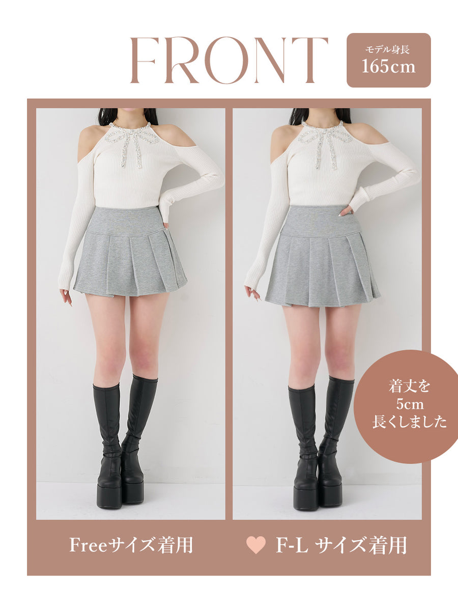 モデル：165cm（着用サイズ：FREE/F-L　着用カラー：GRY）