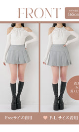 モデル：165cm（着用サイズ：FREE/F-L　着用カラー：GRY）