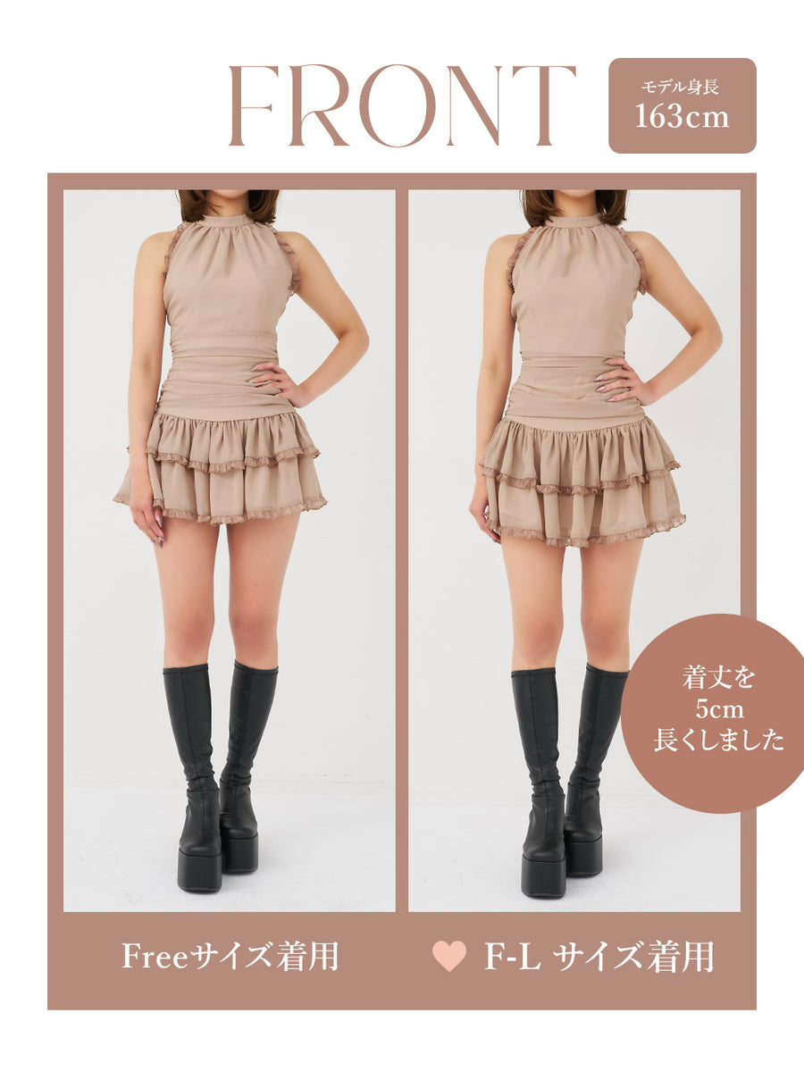 モデル：163cm（着用サイズ：FREE/F-L　着用カラー：BEG）