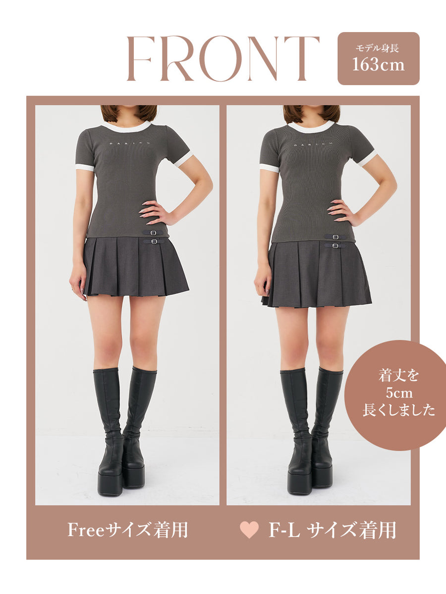 モデル：163cm（着用サイズ：FREE/F-L　着用カラー：GRY）