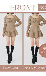モデル：165cm（着用サイズ：FREE/F-L　着用カラー：BEG）