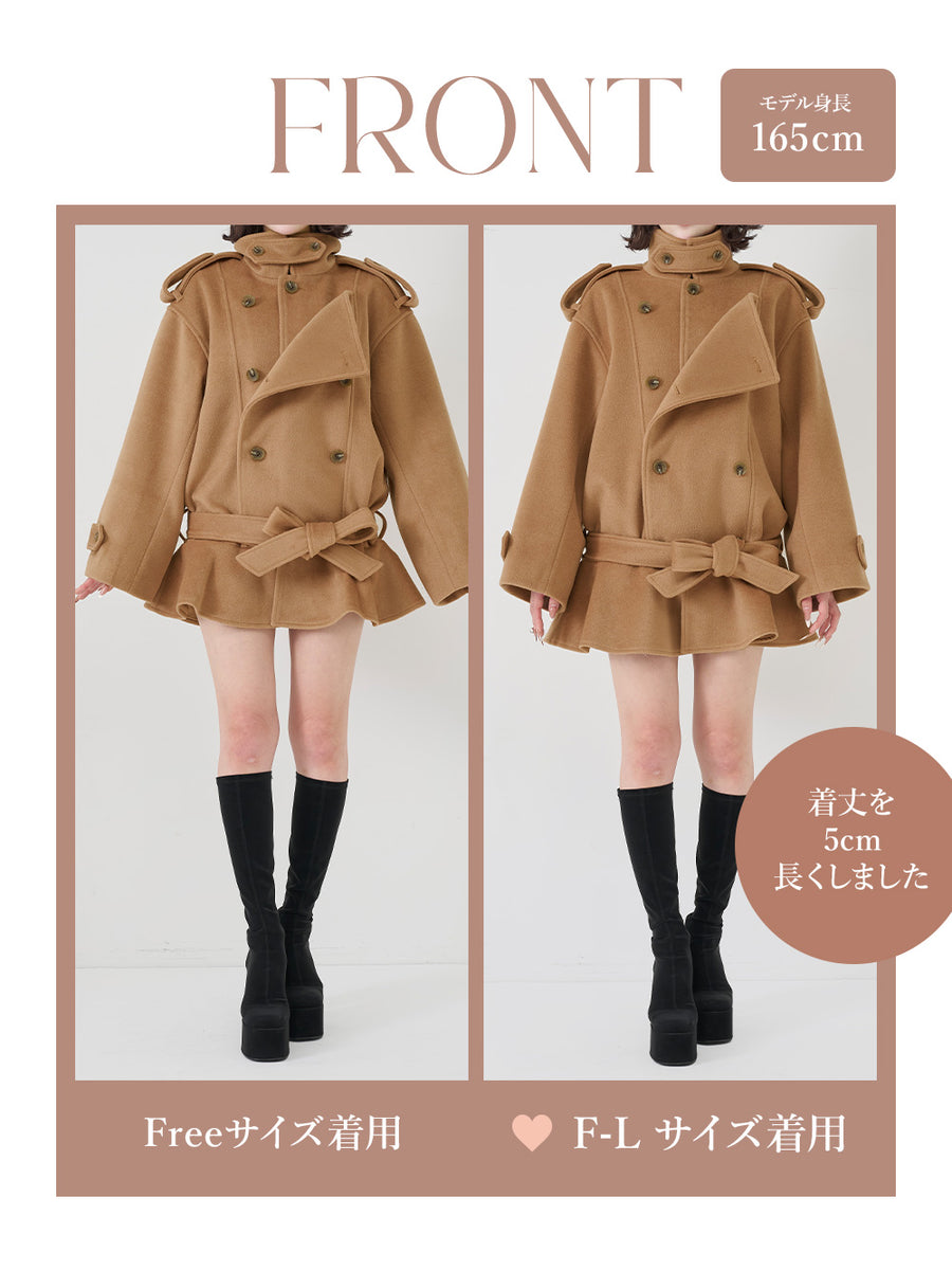 モデル：165cm（着用サイズ：FREE/F-L　着用カラー：CAM）