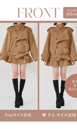 モデル：165cm（着用サイズ：FREE/F-L　着用カラー：CAM）