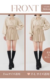 モデル：165cm（着用サイズ：FREE/F-L　着用カラー：IVO）