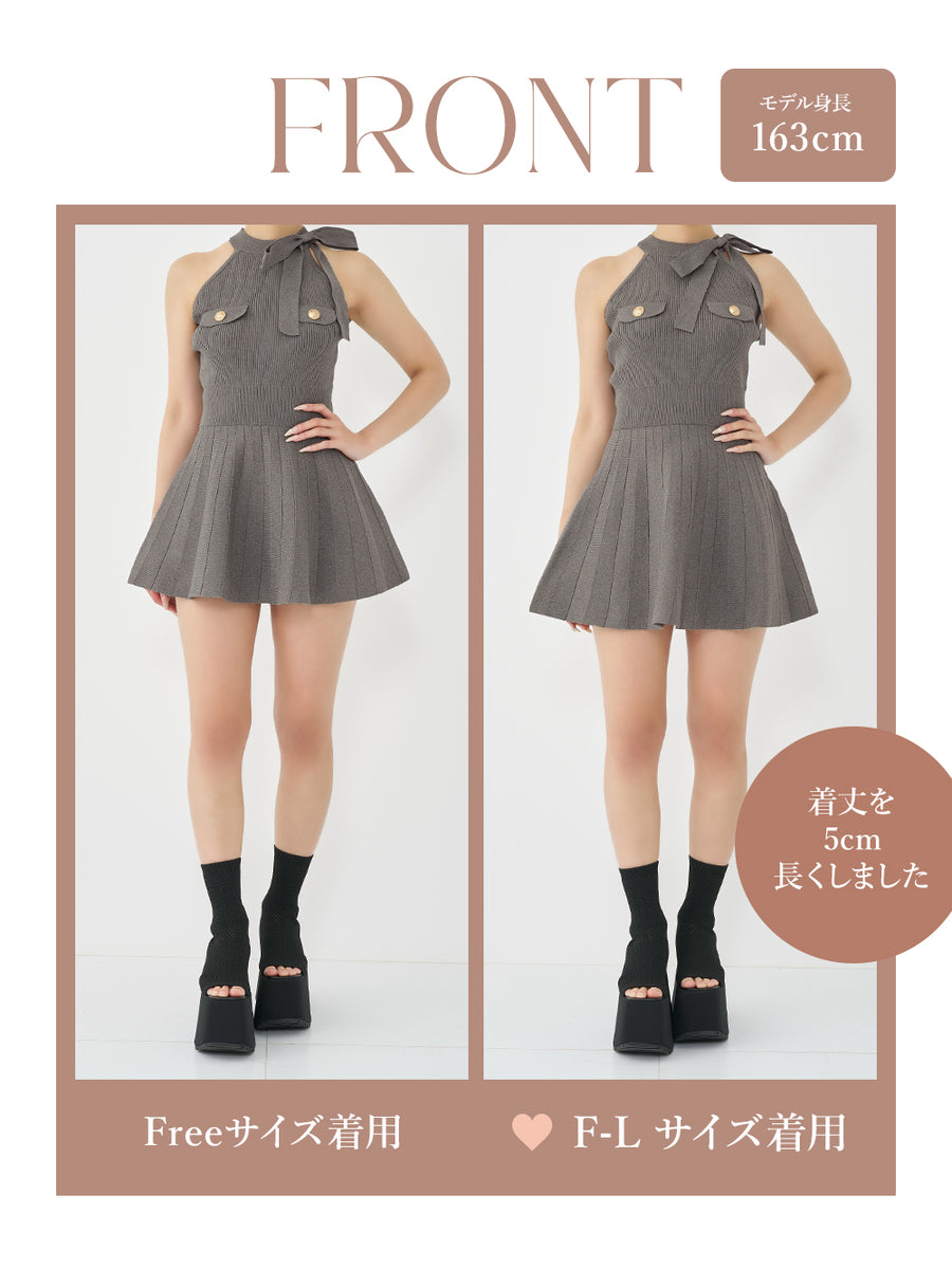モデル：163cm（着用サイズ：FREE/F-L　着用カラー：GRY）
