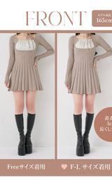モデル：165cm（着用サイズ：FREE/F-L　着用カラー：BEG）