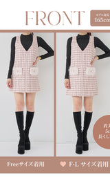 モデル：165cm（着用サイズ：FREE/F-L　着用カラー：PNK）