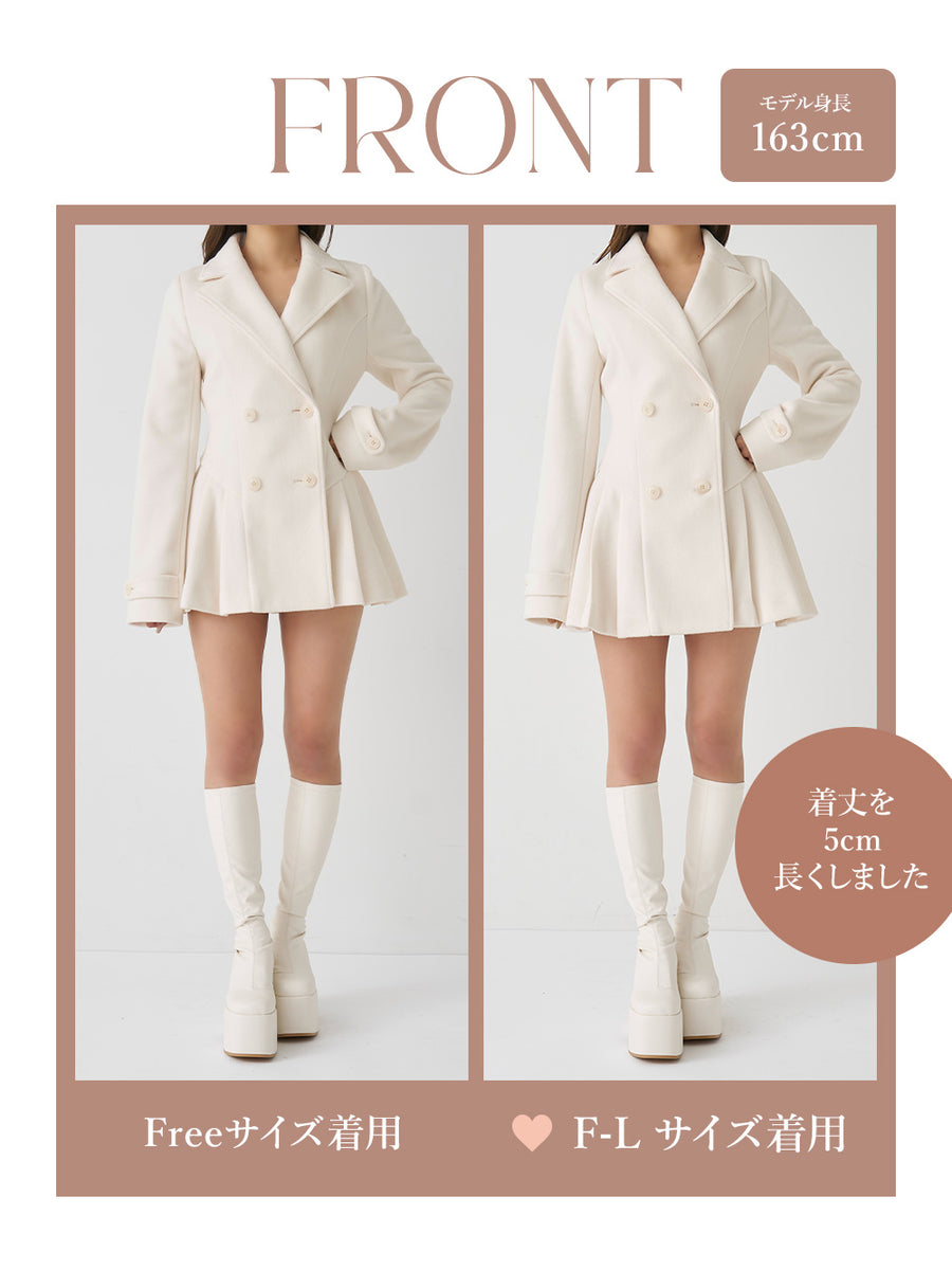 モデル：163cm（着用サイズ：FREE/F-L　着用カラー：IVO）